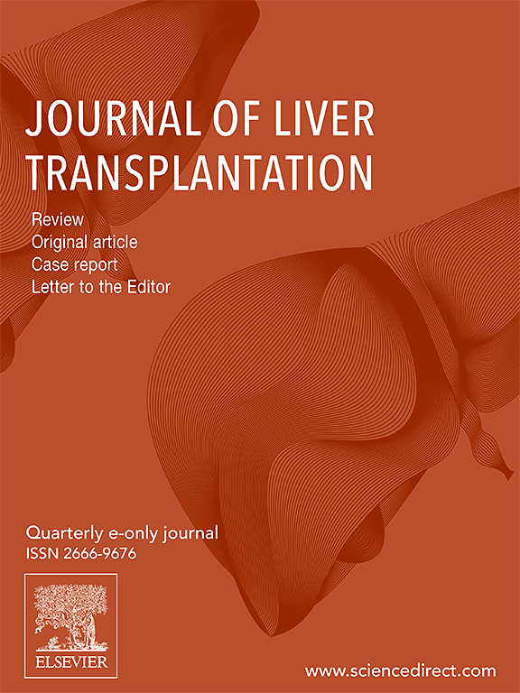 Go to journal home page - Journal of Liver Transplantation